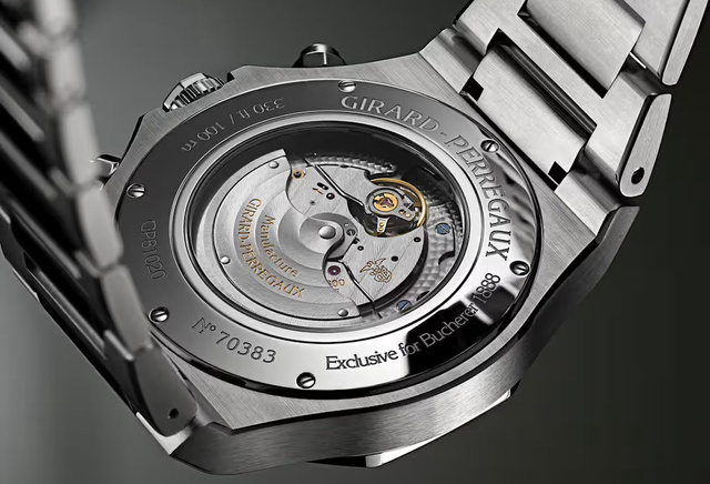 Laureato Chronograph Bucherer x Girard Perregaux : exit le bleu, place au vert