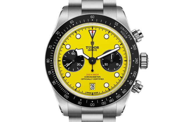 Tudor Black Bay Chrono Bumblebee : un cadran jaune pour les audacieux Tudor Black Bay Chrono Bumblebee : un cadran jaune pour les audacieux