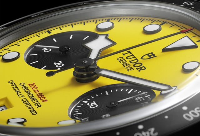 Tudor Black Bay Chrono Bumblebee : un cadran jaune pour les audacieux Tudor Black Bay Chrono Bumblebee : un cadran jaune pour les audacieux