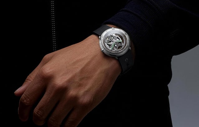 CIGA Design Vector : un cadran squelette aux accents sportifs CIGA Design Vector : un cadran squelette aux accents sportifs