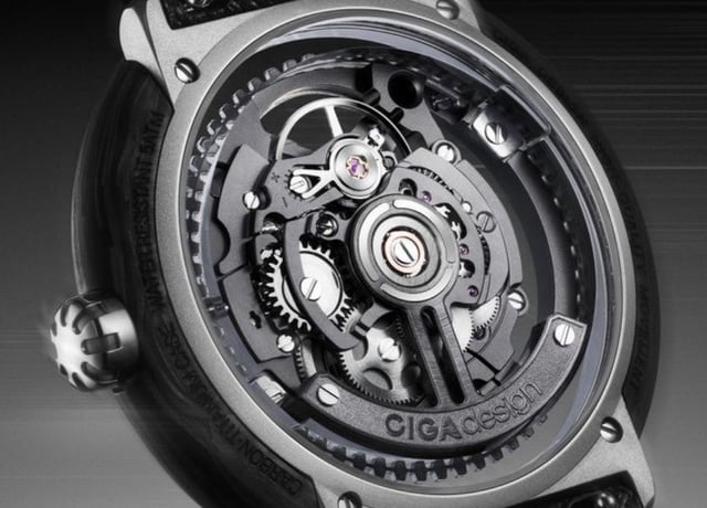 CIGA Design Vector : un cadran squelette aux accents sportifs CIGA Design Vector : un cadran squelette aux accents sportifs