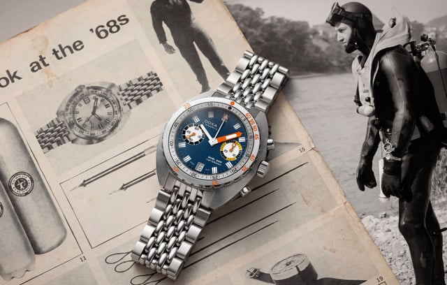 Doxa SUB 200 T Graph II : une plongeuse-chronographe d'inspiration vintage