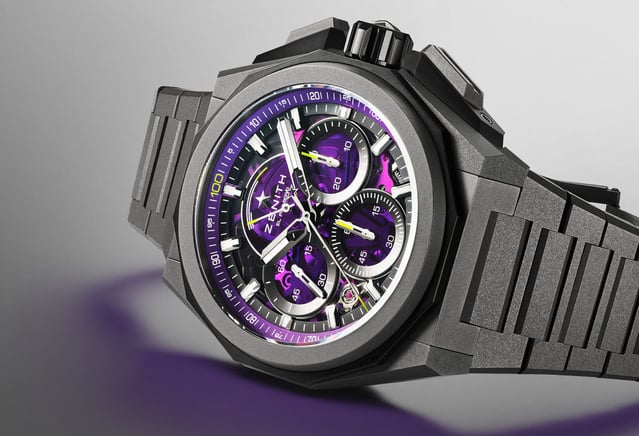 Zenith Defy Extrem Ultraviolet : un chrono au design fort et assumé Zenith Defy Extrem Ultraviolet : un chrono au design fort et assumé