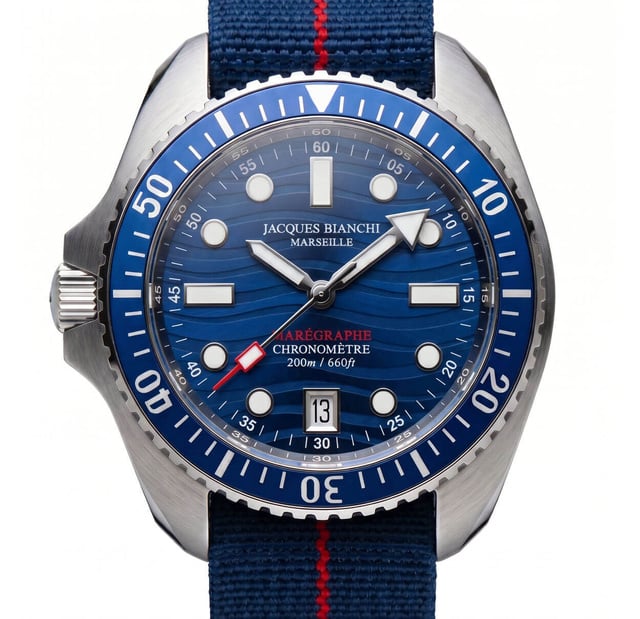 Jacques Bianchi JB200 Marégraphe II : montée en gamme pour montre des profondeurs