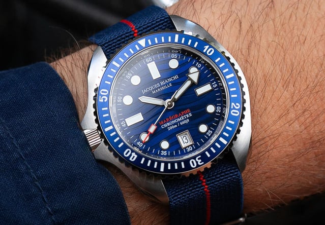 Jacques Bianchi JB200 Marégraphe II : montée en gamme pour montre des profondeurs