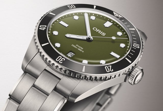 Oris Divers Date : un cadran kaki qui évoque les équipements militaires vintage