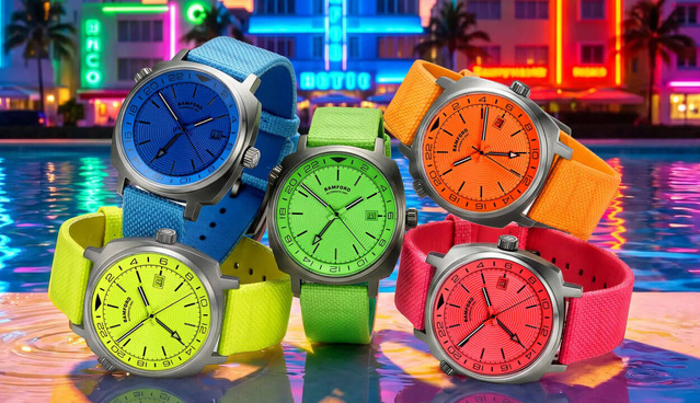 Bamford GMT Neon Series : coup de peps sur la montre de voyage Bamford GMT Neon Series : coup de peps sur la montre de voyage