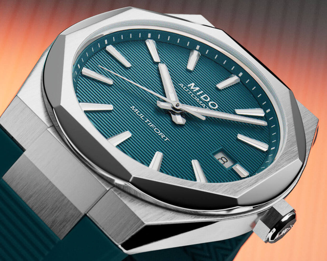 Mido Multifort 8 One Crown : cadran "midnight green"