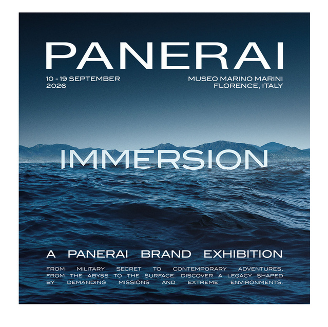 Panerai annonce son exposition "Immersion" à Florence en septembre 2026