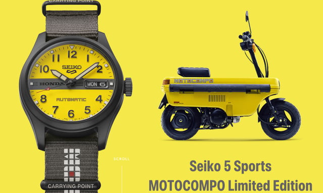 Seiko 5 Sports Motocompo : l'icône du scooter pliable japonais renaît au poignet Seiko 5 Sports Motocompo : l'icône du scooter pliable japonais renaît au poignet