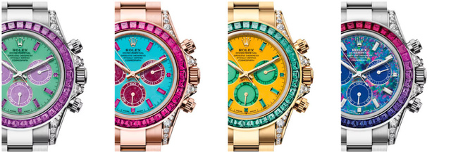 Rolex : quatre Daytona pièces uniques en vente au profit de la Federer Foundation et de Re