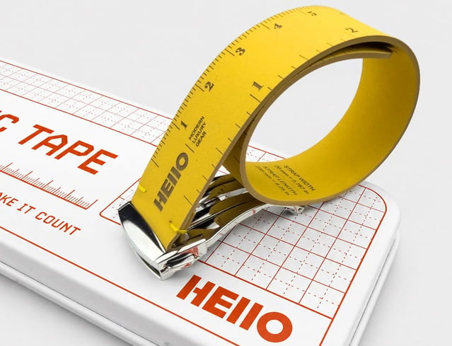 Mic Tape Strap de Hello : quand le bracelet-montre devient mètre ruban Mic Tape Strap de Hello : quand le bracelet-montre devient mètre ruban