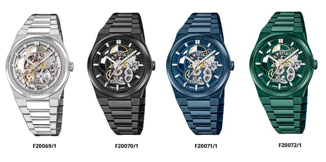 Festina Swiss Made RIVE SQ : une montre squelette automatique à 990 euros