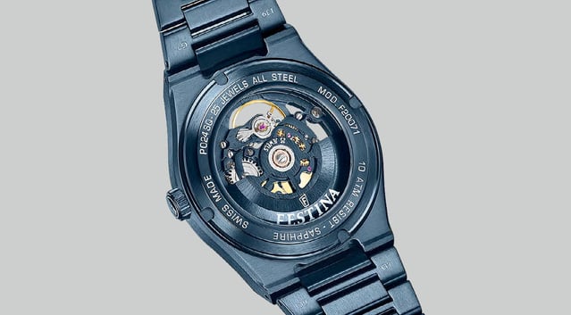 Festina Swiss Made RIVE SQ : une montre squelette automatique à 990 euros