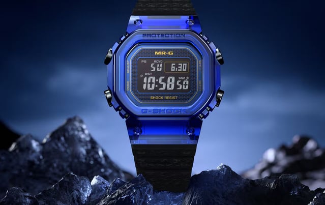 G-SHOCK MRG-D5000 Blue Sapphire : le pari fou du saphir... incassable !
