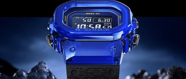 G-SHOCK MRG-D5000 Blue Sapphire : le pari fou du saphir... incassable !