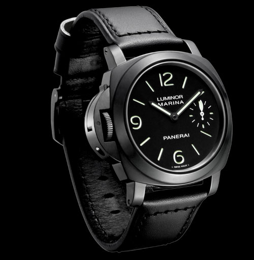 PAM 026 Luminor gaucher en pvd noir