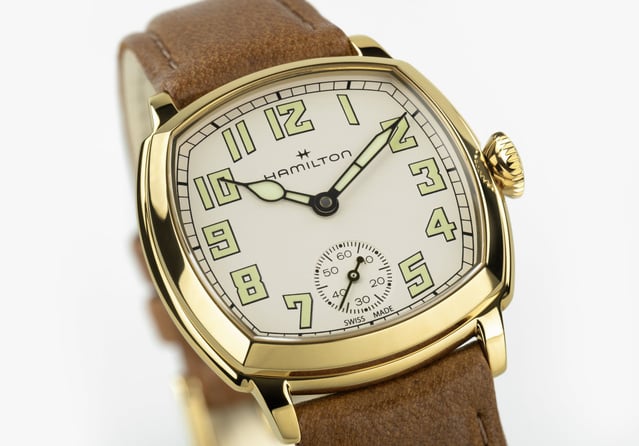 Hamilton American Classic Cushion : le retour de la petite montre mécanique pour hommes