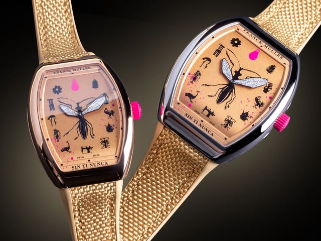 Franck Muller, la Vanguard Slim se réinvente avec l'artiste Amador Montes : sin ti nunca !