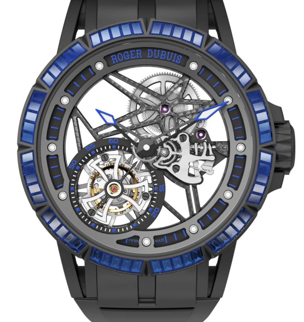 Roger Dubuis Excalibur Spider : tourbillon volant et pierres précieuses Roger Dubuis Excalibur Spider : tourbillon volant et pierres précieuses