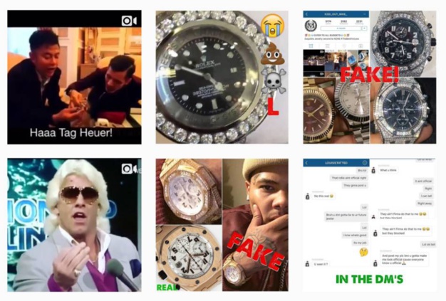 Instagram : FakeWatchBusta traque les fausses tocantes des rappeurs !