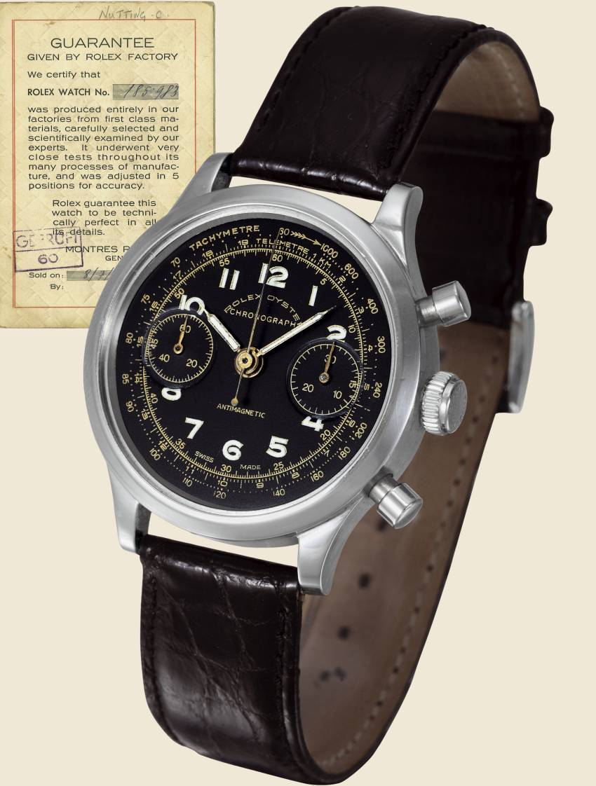 Le chrono Rolex 3525 du caporal Nutting qui servit durant la Grande évasion Le chrono Rolex 3525 du caporal Nutting qui servit durant la Grande évasion