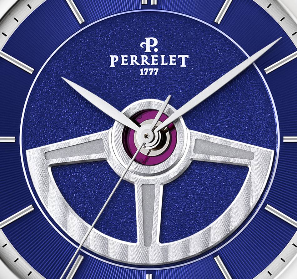 Perrelet : sa First Class Double Rotor se pare de bleu