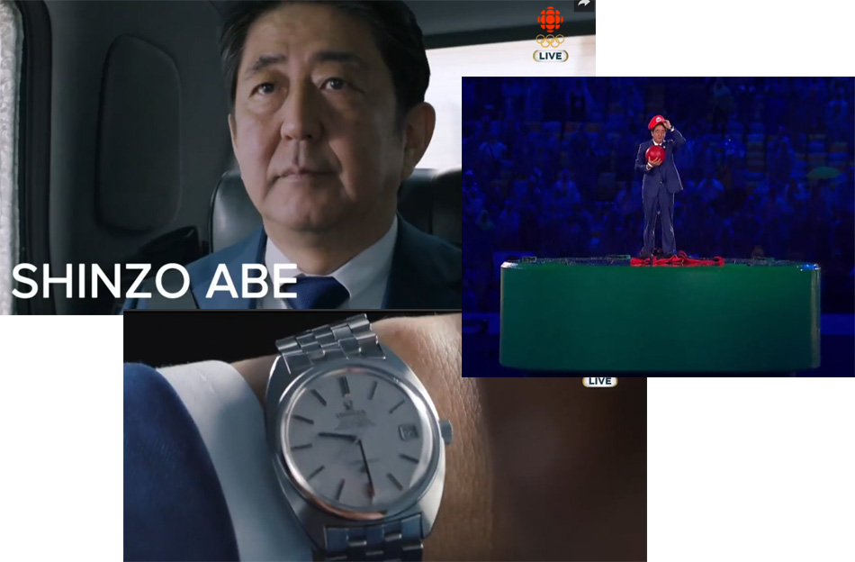 Vidéo de JO de Tokyo 2020 : Shinzo Abe porte une Omega vintage