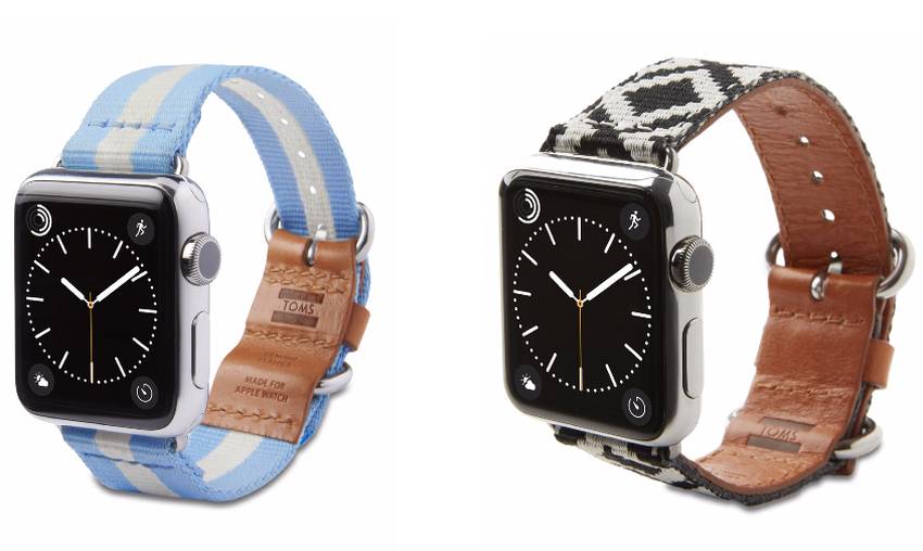 TOMS : quand des bracelets pour Apple Watch fournissent de la lumière
