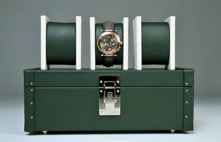 Julien Mardesson : coffret à montres de malletier Julien Mardesson : coffret à montres de malletier