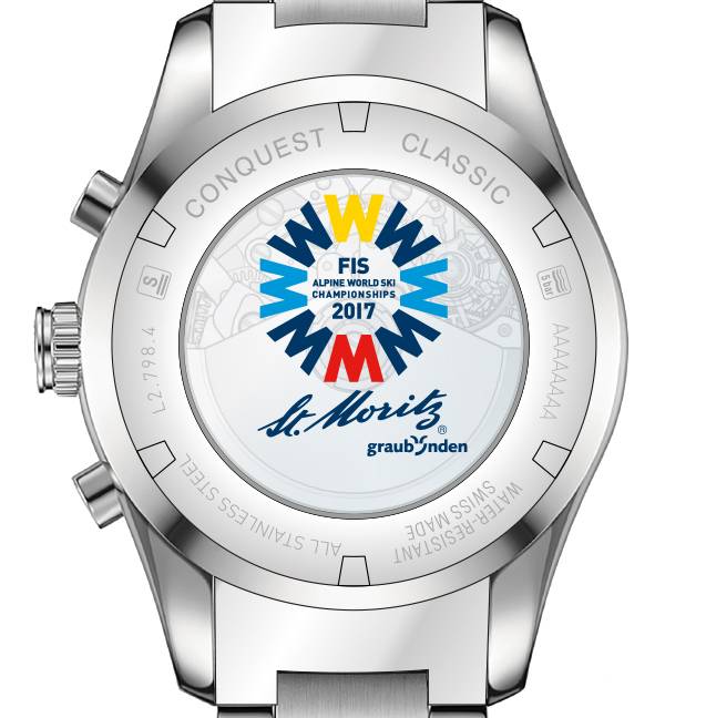 Longines : édition limitée pour les Championnats du monde de ski, version homme