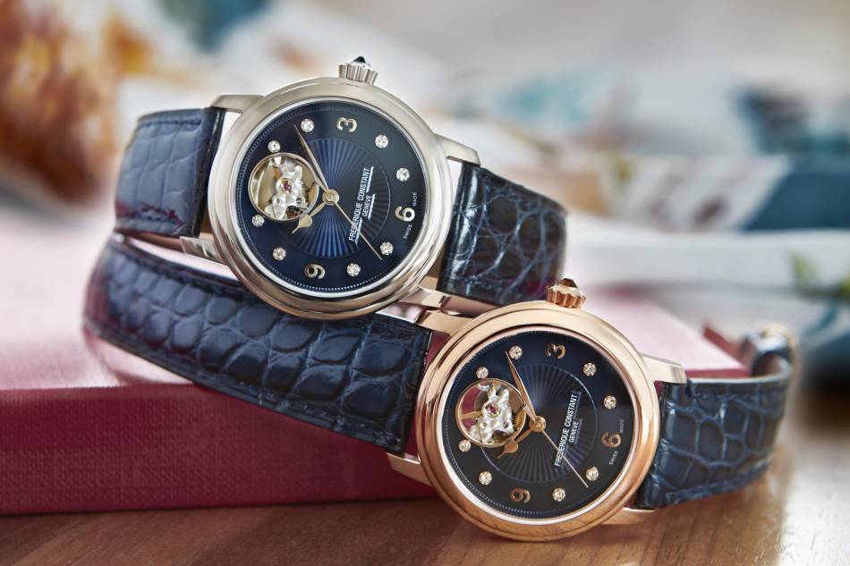 Frédérique Constant Ladies Automatic Heart Beat : tendance bleue Frédérique Constant Ladies Automatic Heart Beat : tendance bleue