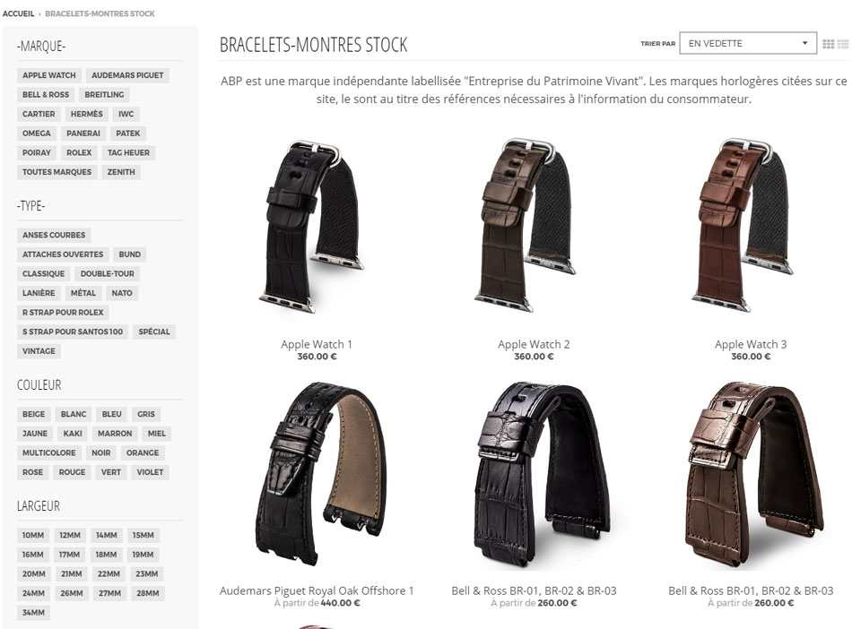 ABP : un nouveau site Internet qui permet de visualiser votre prochain bracelet sur-mesure ABP : un nouveau site Internet qui permet de visualiser votre prochain bracelet sur-mesure
