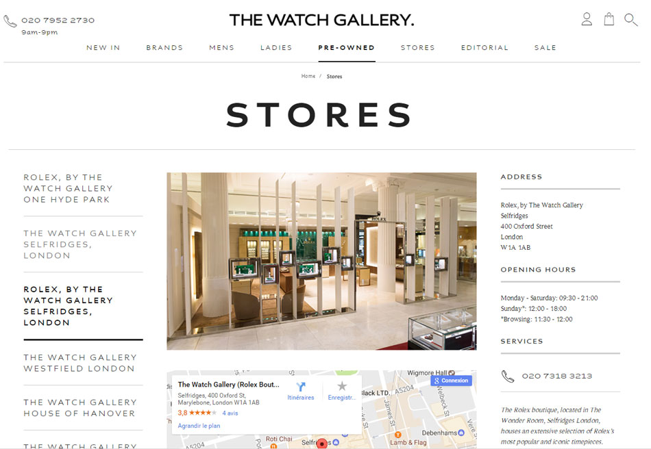 Londres : Bucherer vient d'acquérir The Watch Gallery