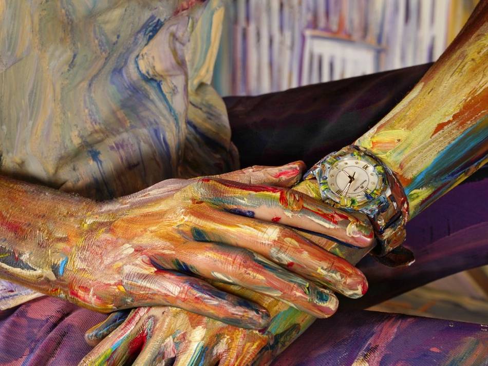 Maurice Lacroix : la vie en couleurs avec l'artiste Alexa Meade