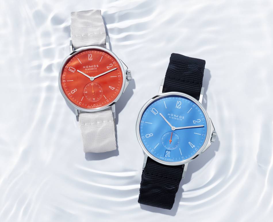 Nomos : une collection Aqua haute en couleur