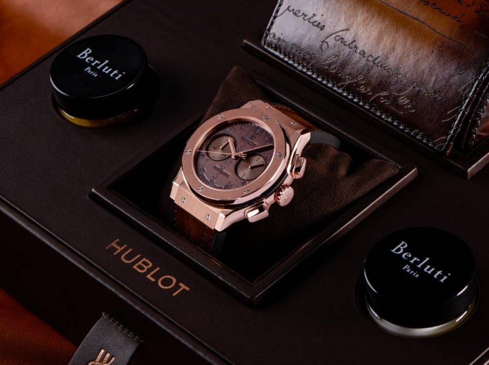 Hublot Classic Fusion Berluti : chrono cuir Hublot Classic Fusion Berluti : chrono cuir