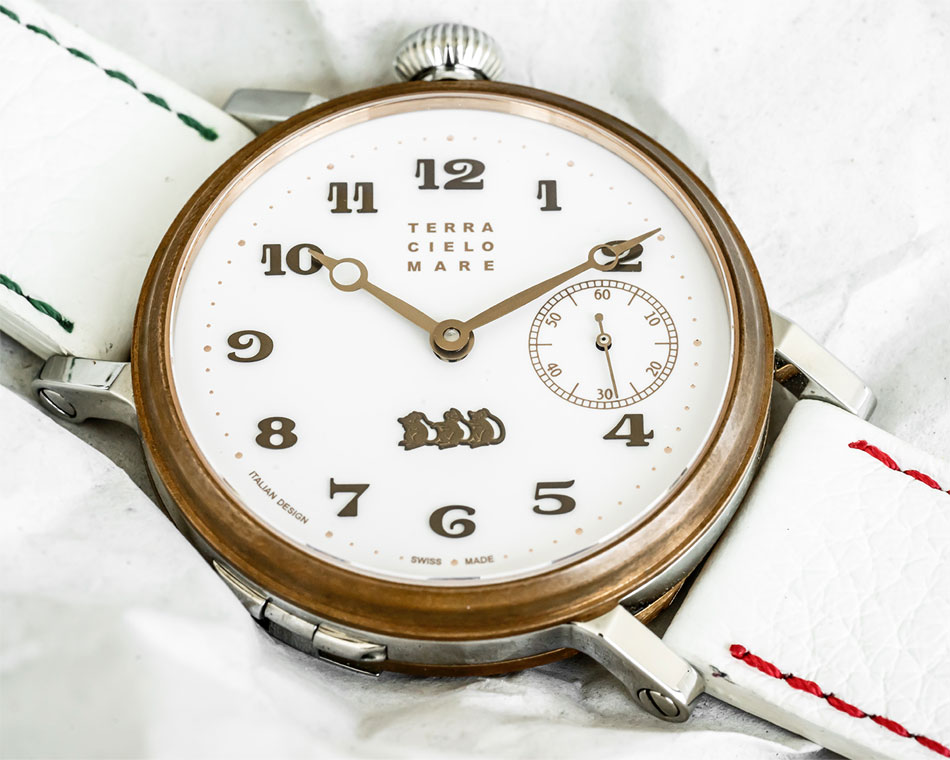 Terra Cielo Mare Toponi : montre d'état-major... décalée