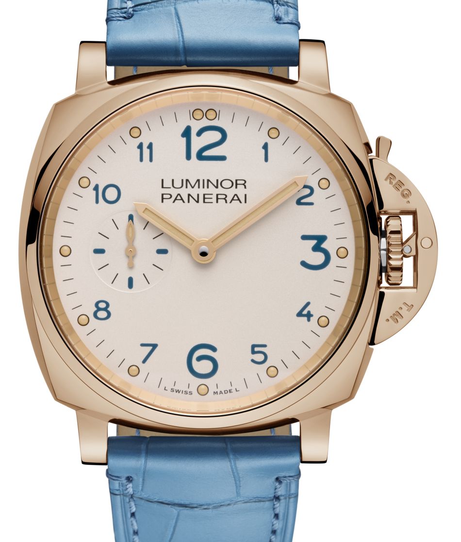 Panerai Luminor Due 3 jours or rouge : la plus féminine