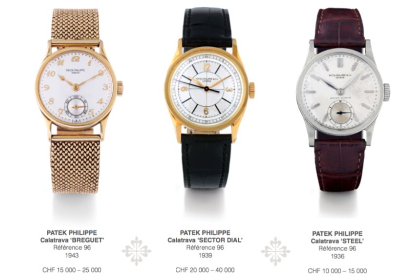 The Art of Calatrava : vente thématique Patek Philippe par Antiquorum en novembre prochain