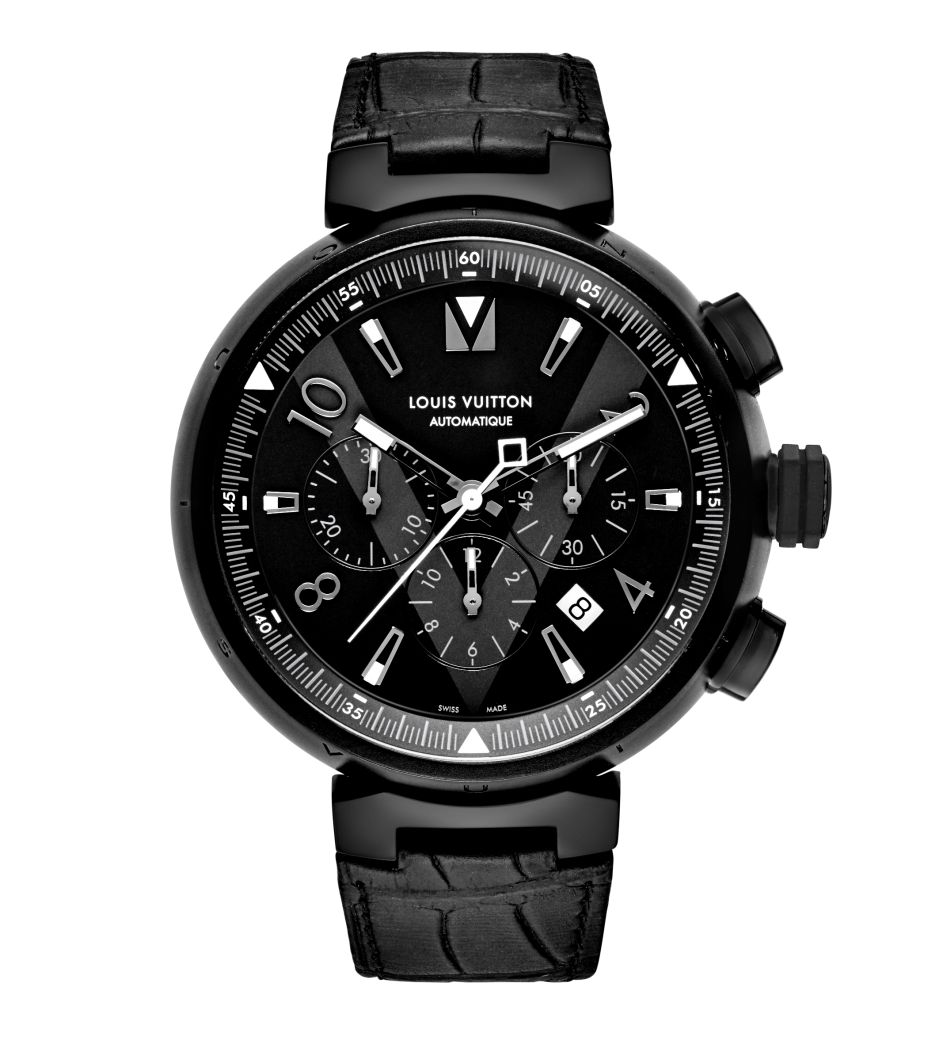 Louis Vuitton Tambour All Black chrono