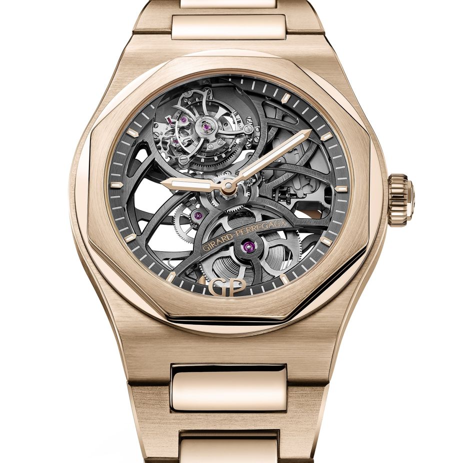 Girard-Perregaux Laureato Flying Tourbillon or rose ou blanc Girard-Perregaux Laureato Flying Tourbillon or rose ou blanc