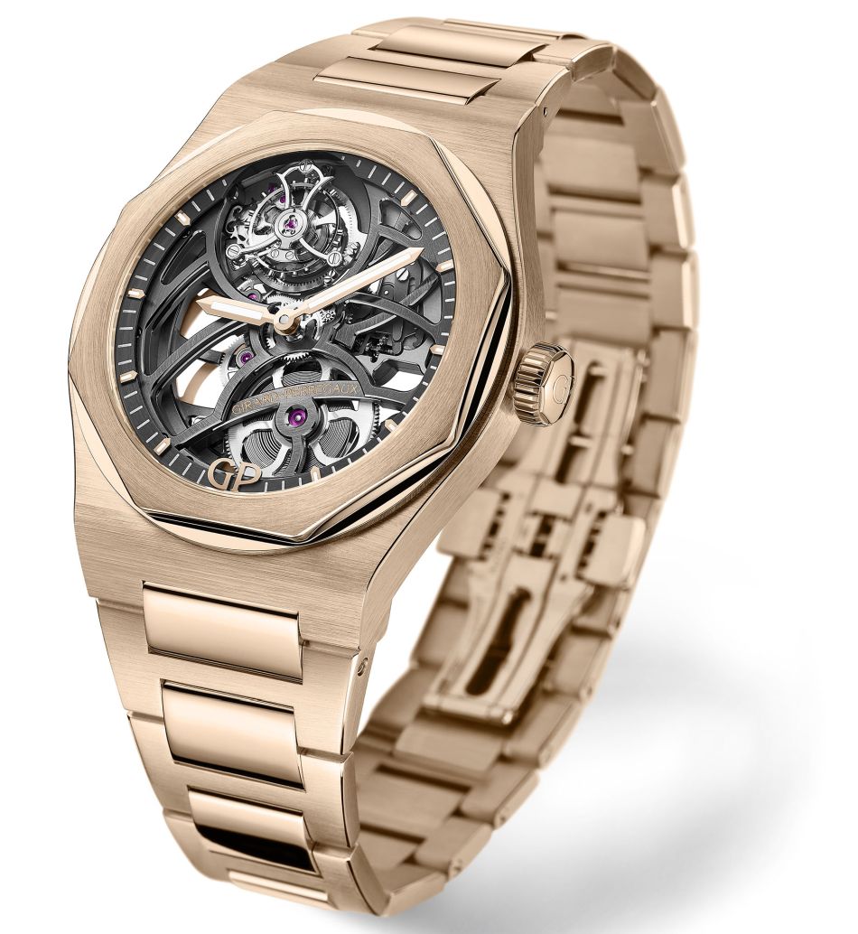 Girard-Perregaux Laureato Flying Tourbillon or rose ou blanc