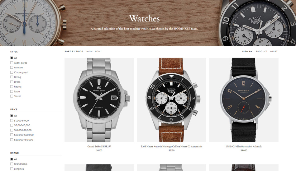 Hodinkee se lance dans la vente en ligne de montres de luxe neuves