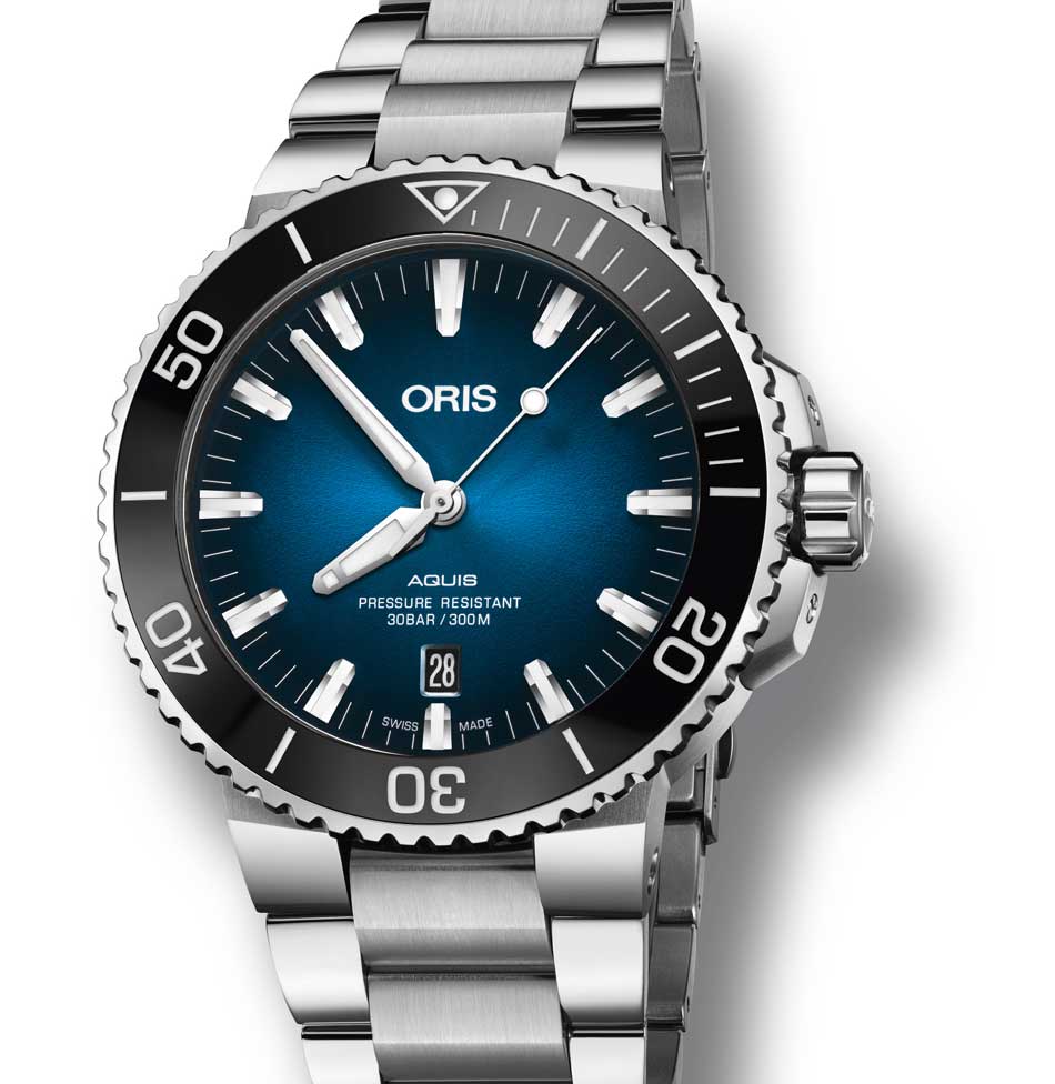 Oris Clipperton Limited Edition : cadran bleu lagon