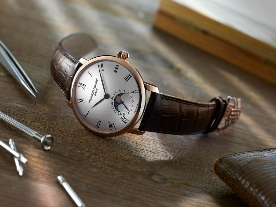 Frédérique Constant Slimline Moonphase Manufacture : en phase avec la Lune Frédérique Constant Slimline Moonphase Manufacture : en phase avec la Lune