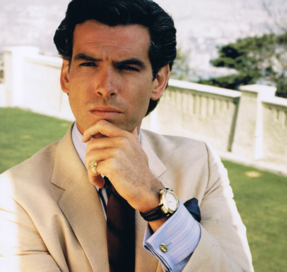 La noble maison : Pierce Brosnan porte une Pasha de chez Cartier La noble maison : Pierce Brosnan porte une Pasha de chez Cartier