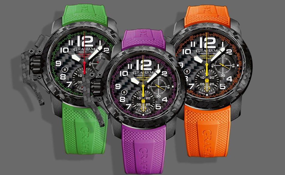 Graham Chronofighter Superlight Carbon : de la couleur ! Graham Chronofighter Superlight Carbon : de la couleur !