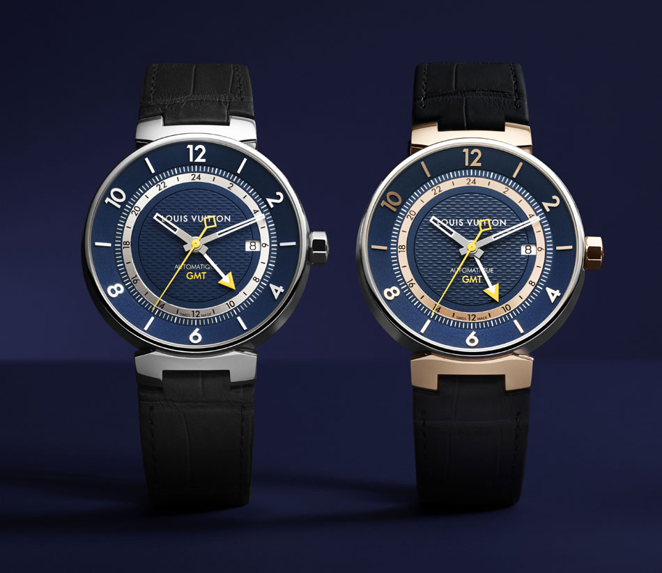 Louis Vuitton Tambour Moon Blue GMT : tendance bleue Louis Vuitton Tambour Moon Blue GMT : tendance bleue