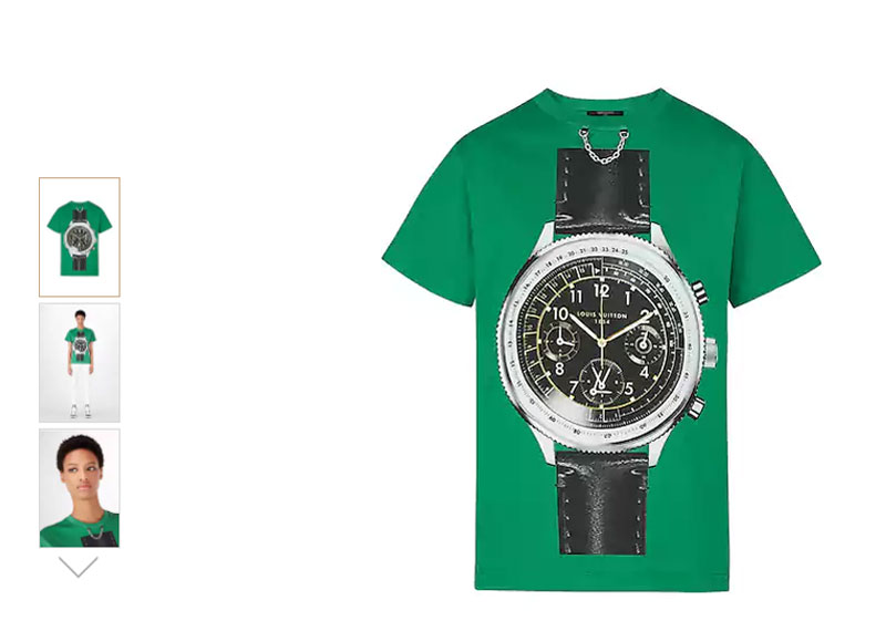 Louis Vuitton : un t-shirt "Watch oversized"